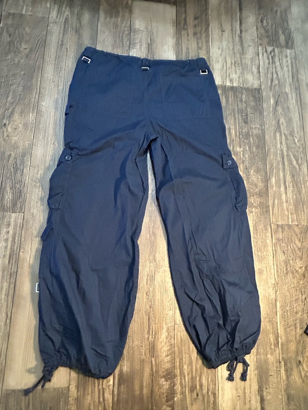 Angel Kiss Navy Cargo Pants with Utility Pockets - Picture 8 of 8